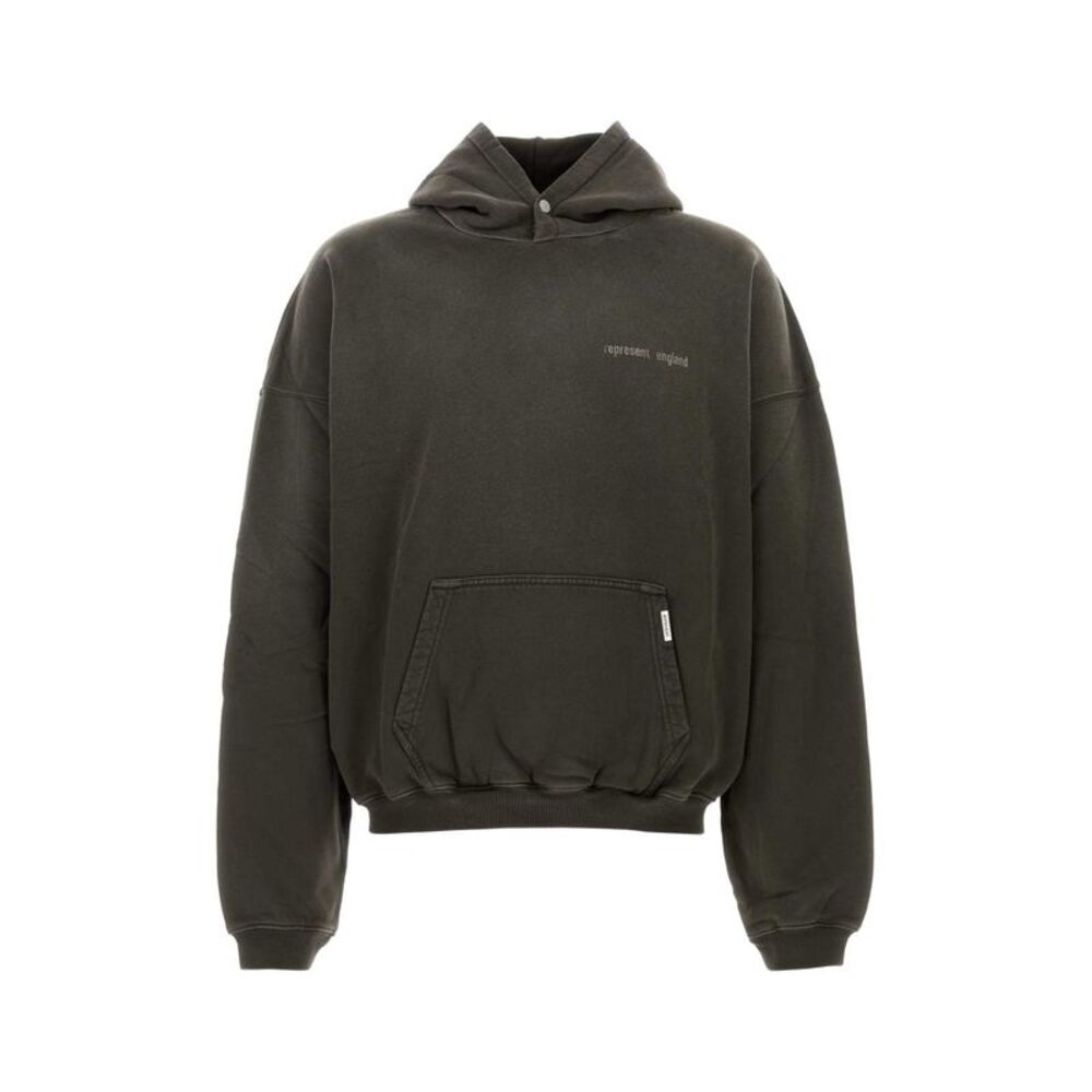 Represent Men Dark Grey Cotton Sweatshirt
